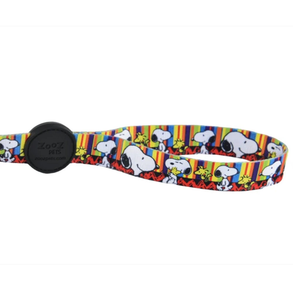 Guia para Cachorro Snoopy Stripe com mosquetão 1,20m G 315kg resistência Zooz Pets