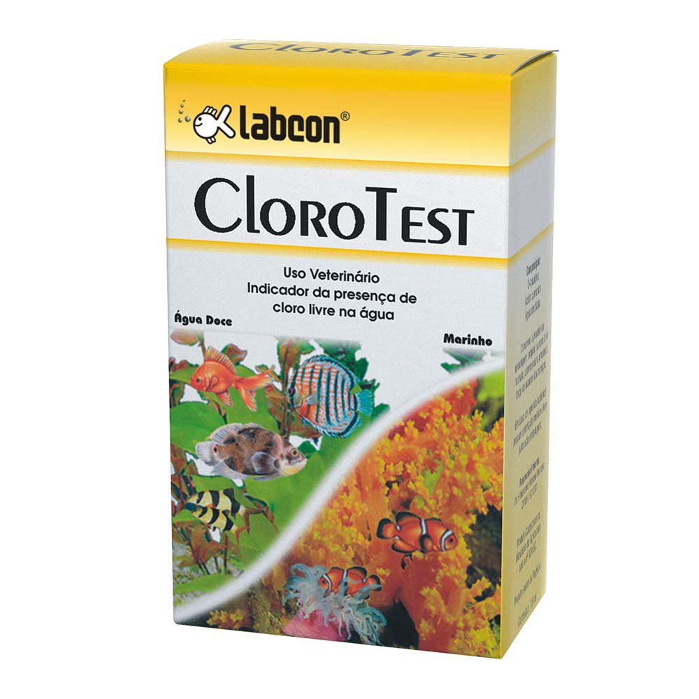 Kit Cloro Aquário: Teste de cloro + correção para água de aquário Cloro test: AntiClor + Anti Algas Labcon