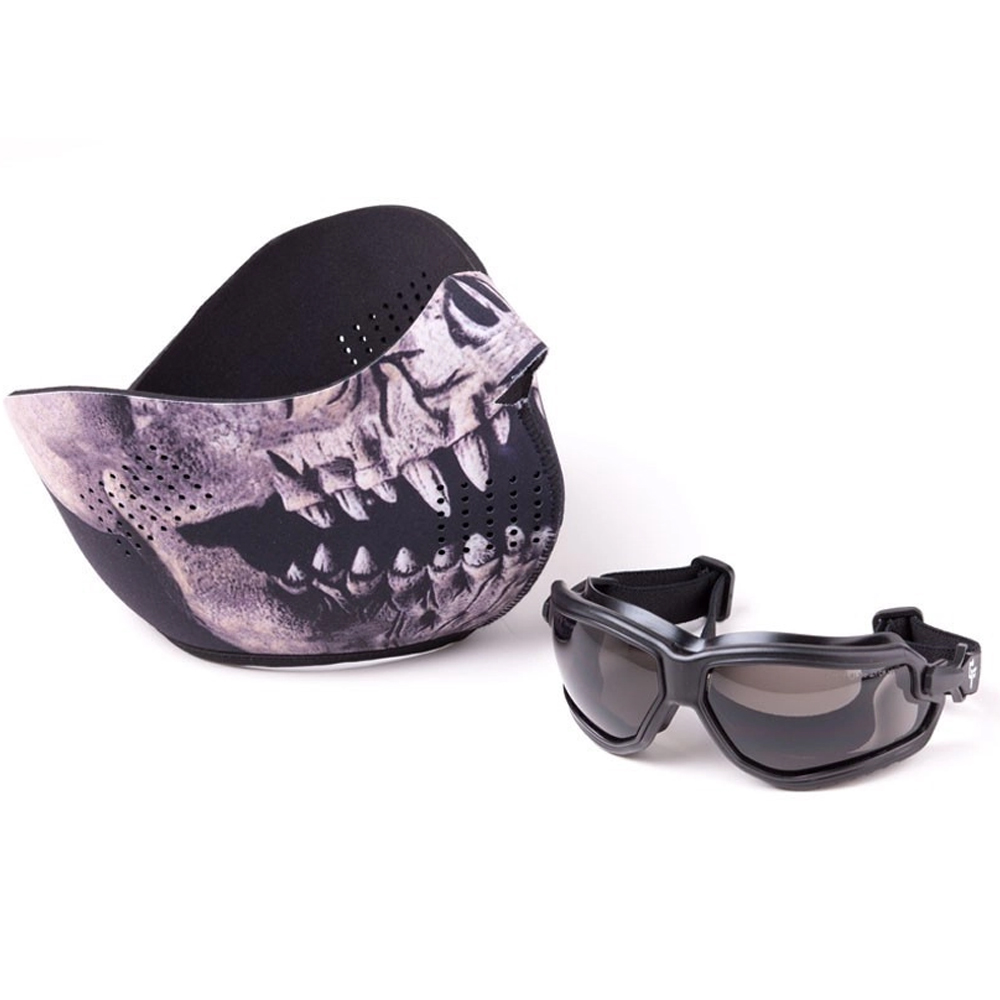 Kit de proteção Facial para Airsoft: Óculos e Máscara para jogos GameFace Crosman