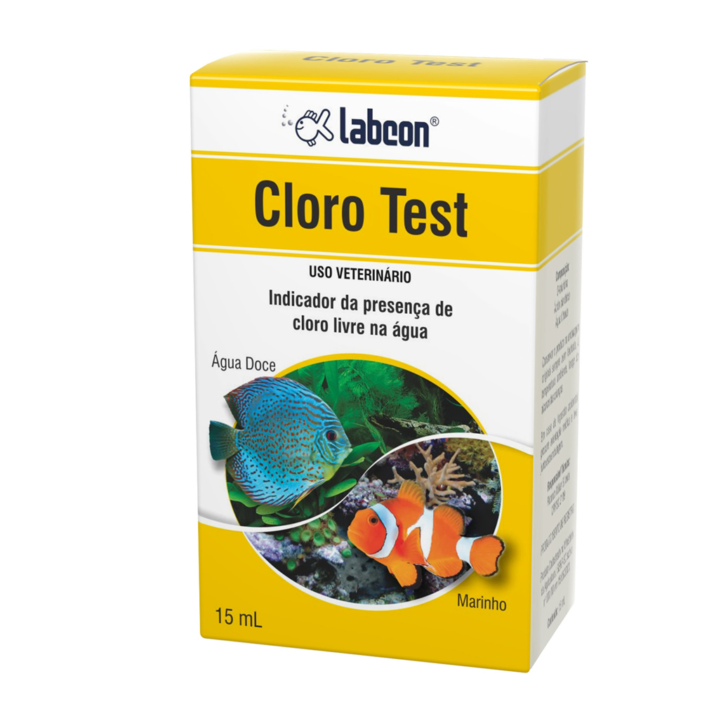 Kit Tratamento água de Aquário: Teste de cloro + neutralizador de cloro AntiClor + Anti Algas Labcon