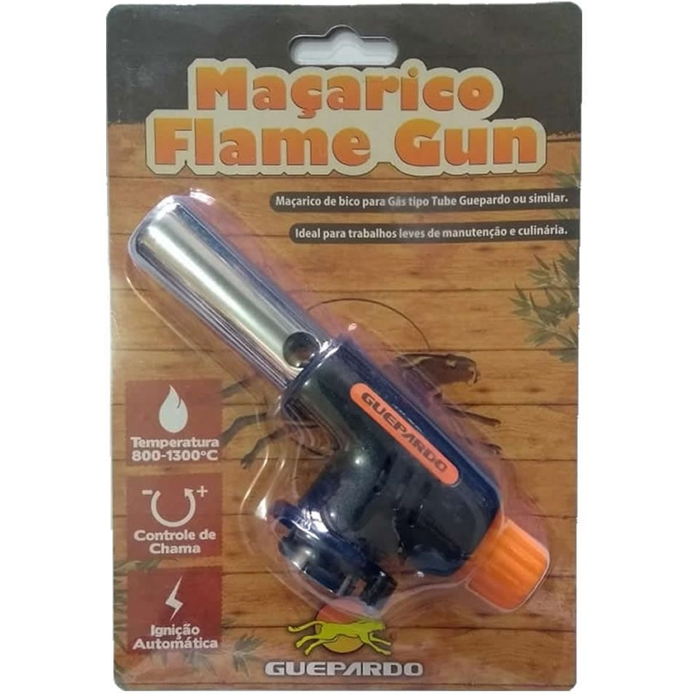 Maçarico Portátil Flame Gun Guepardo - Ideal para trabalhos leves de manutenção e Culinária