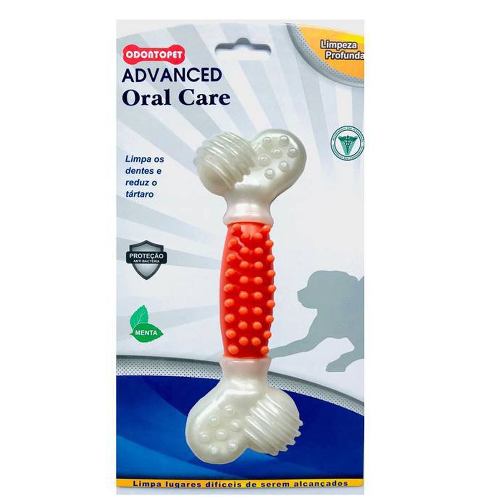 Mordedor Brinquedo para Cães Advanced Oral Care Odontopet super resistente. Limpeza profunda dos Dentes Raças pequenas e médias