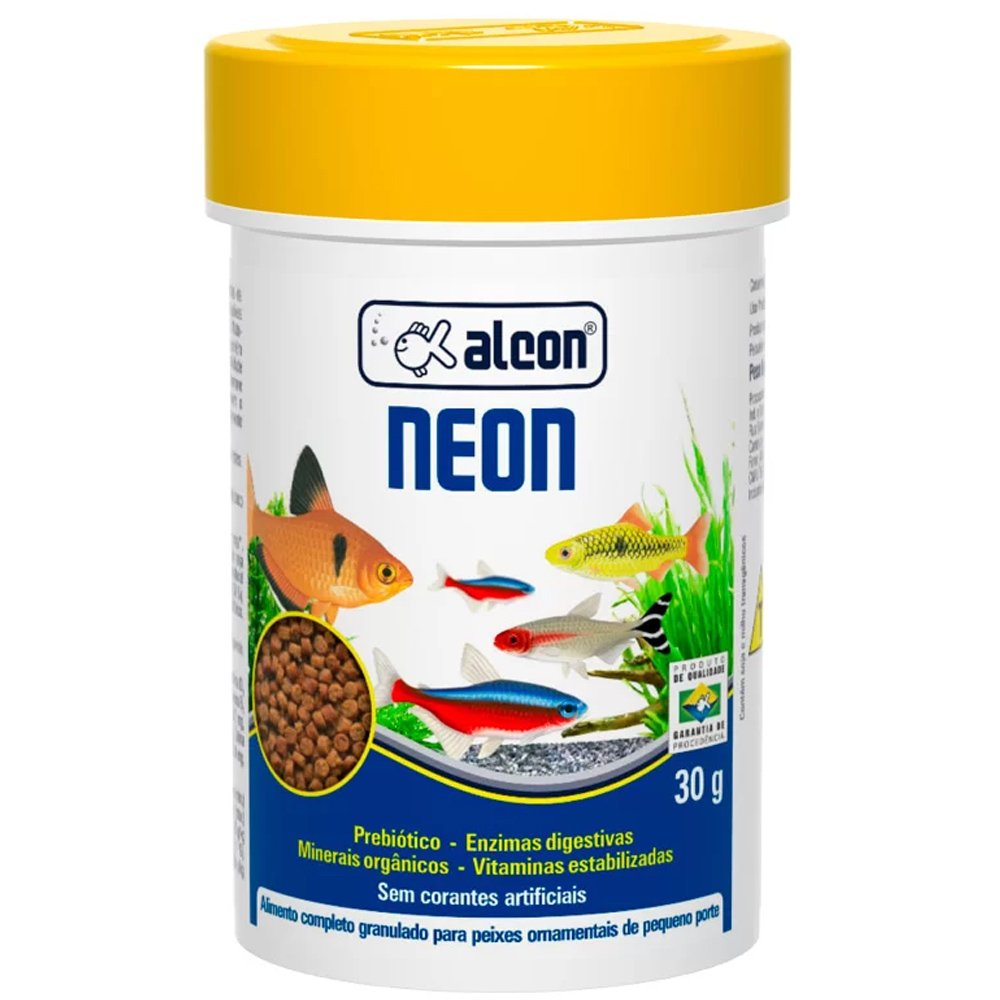 Ração de peixe Alimento completo para Peixe Alcon Gold Neon 30gr