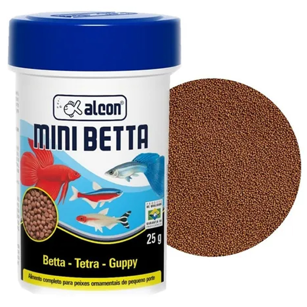 Ração para peixes Ornamentais Tetra Mini Betta 25g Alcon Pet