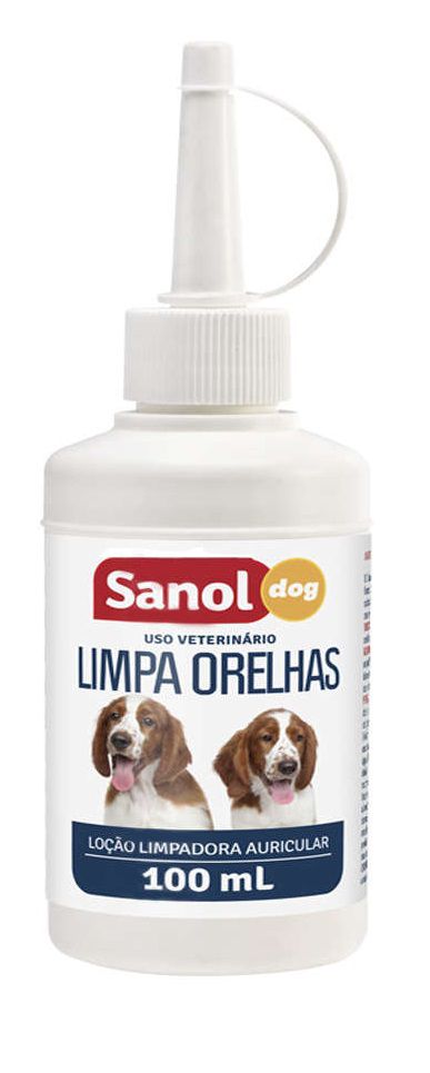 Kit para cães: Shampoo para cachorro Anti pulgas + Talco Anti pulgas + Limpa Orelhas  Sanol