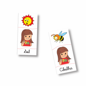 Brinquedo Educativo Libras - Alfabeto Ilustrado Inclusivo Montessori 80 Peças