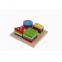 Brinquedo Educativo Pedagógico Montessori Prancha Seleção Forma Geométrica