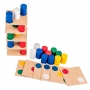 Brinquedo Torre Inteligente em Madeira - 63 peças