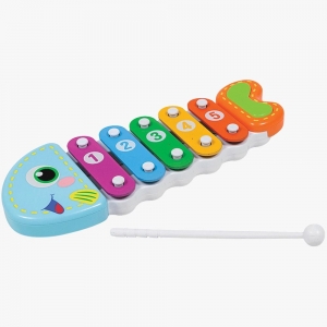 Xilofone de Peixinho Brinquedo Musical Infantil Para Bebês