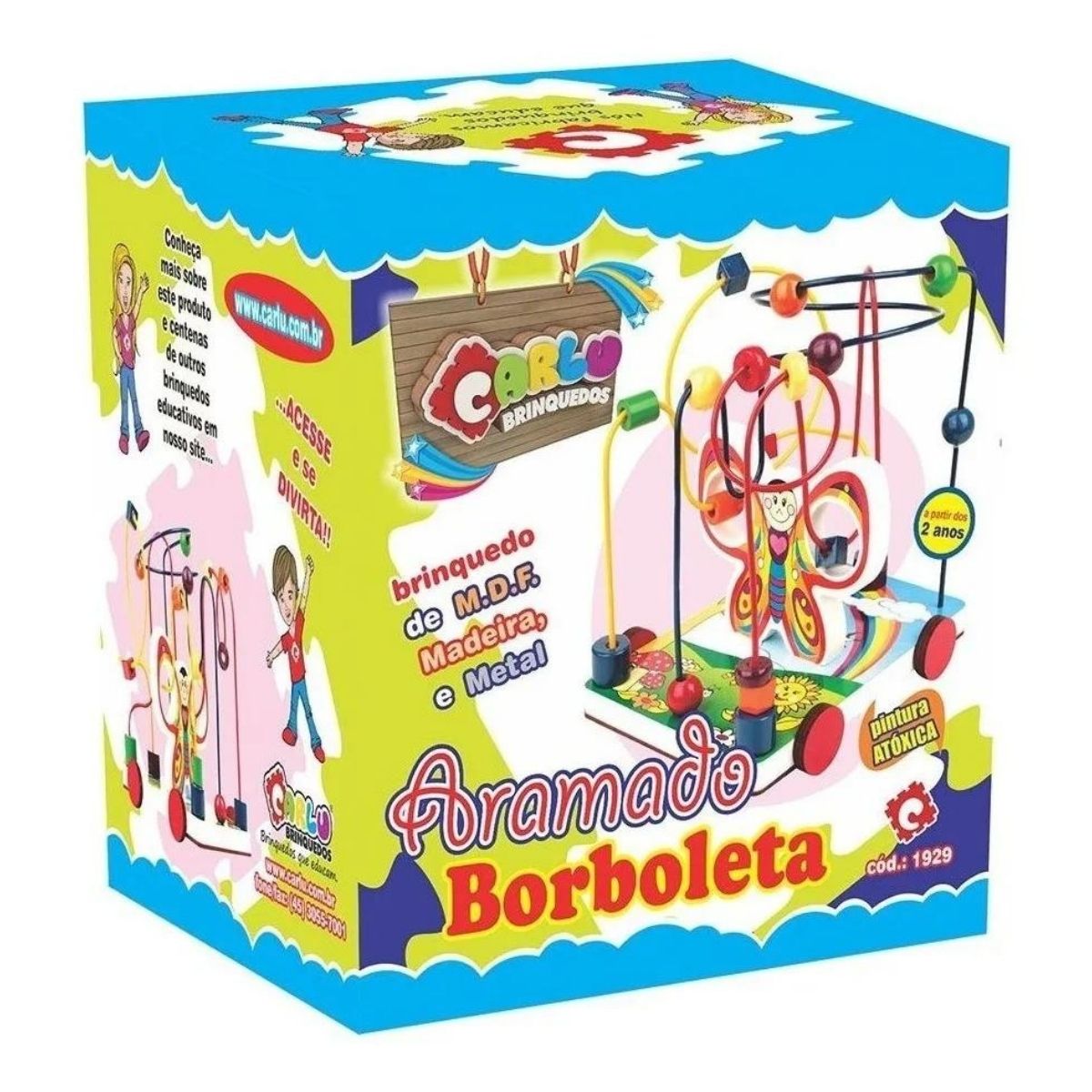 Brinquedo Educativo Aramado Borboleta Montessori