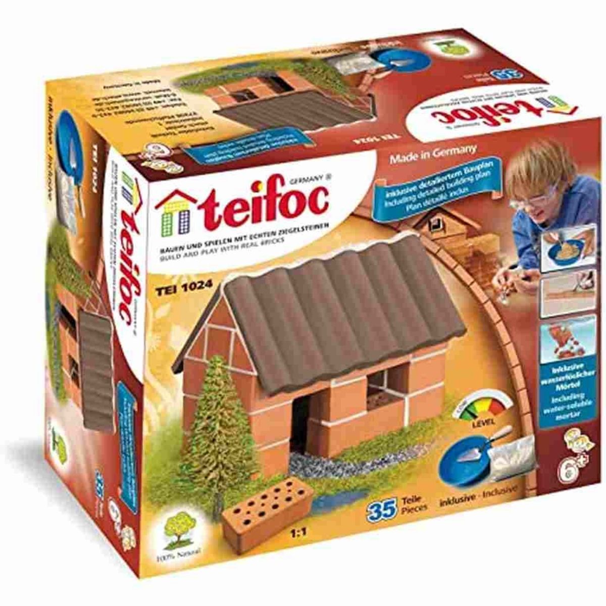 Brinquedo Educativo Construção Para Casa Pequena - Tijolinhos - 35 Pçs
