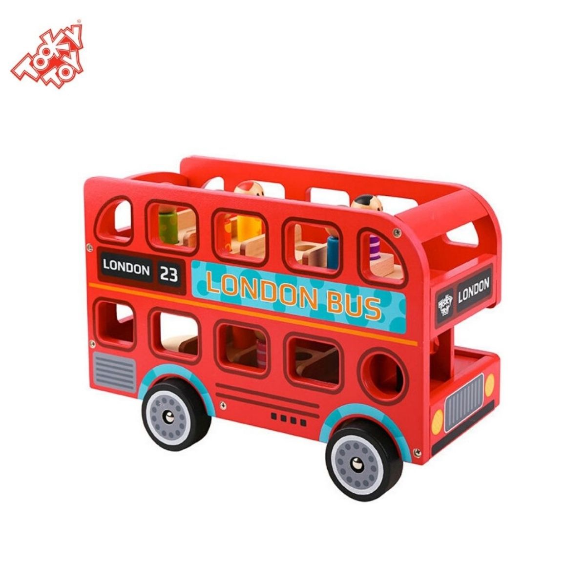 Brinquedo Educativo Lúdico Madeira Ônibus Londres