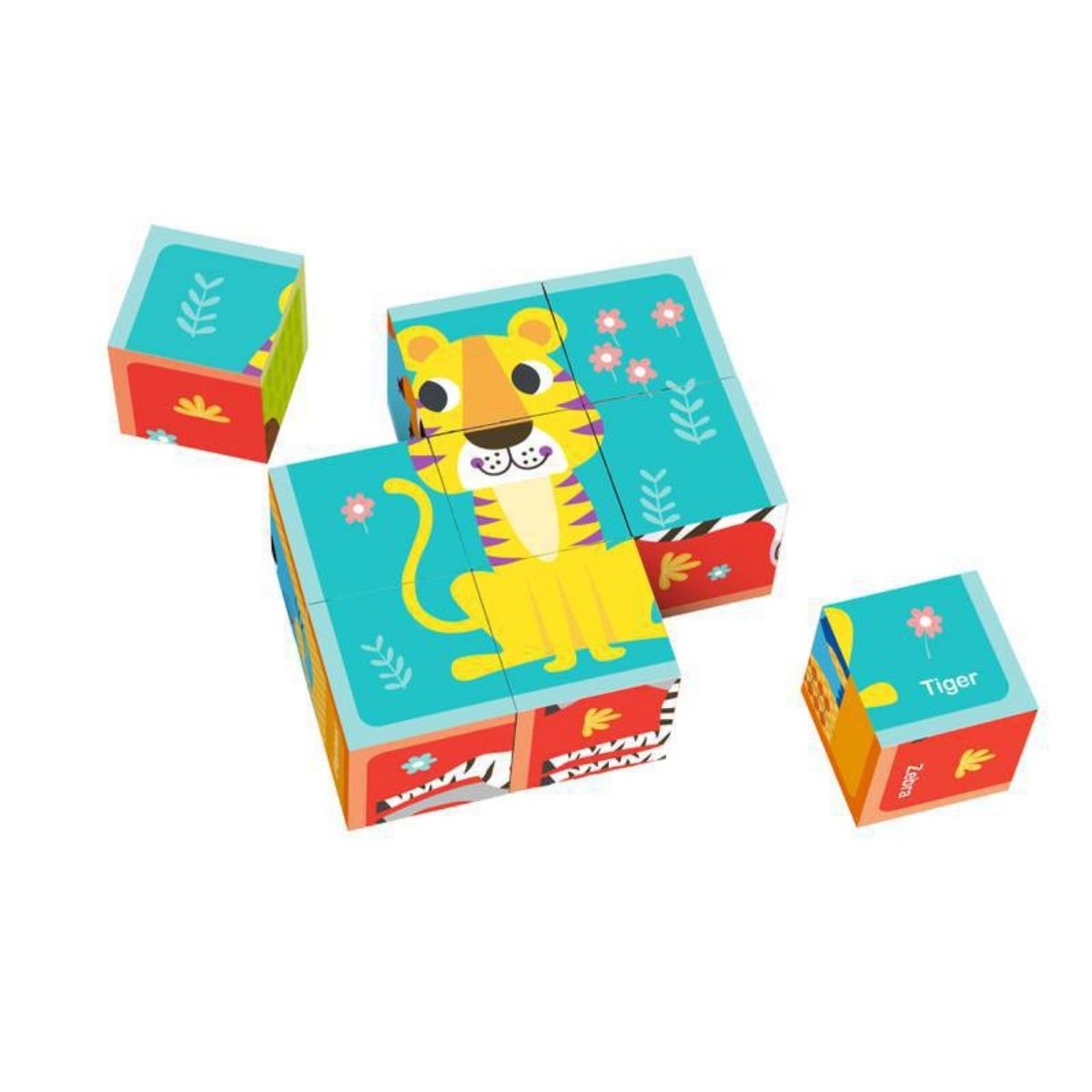Brinquedo Montessori Educativo Blocos Animais Puzzle