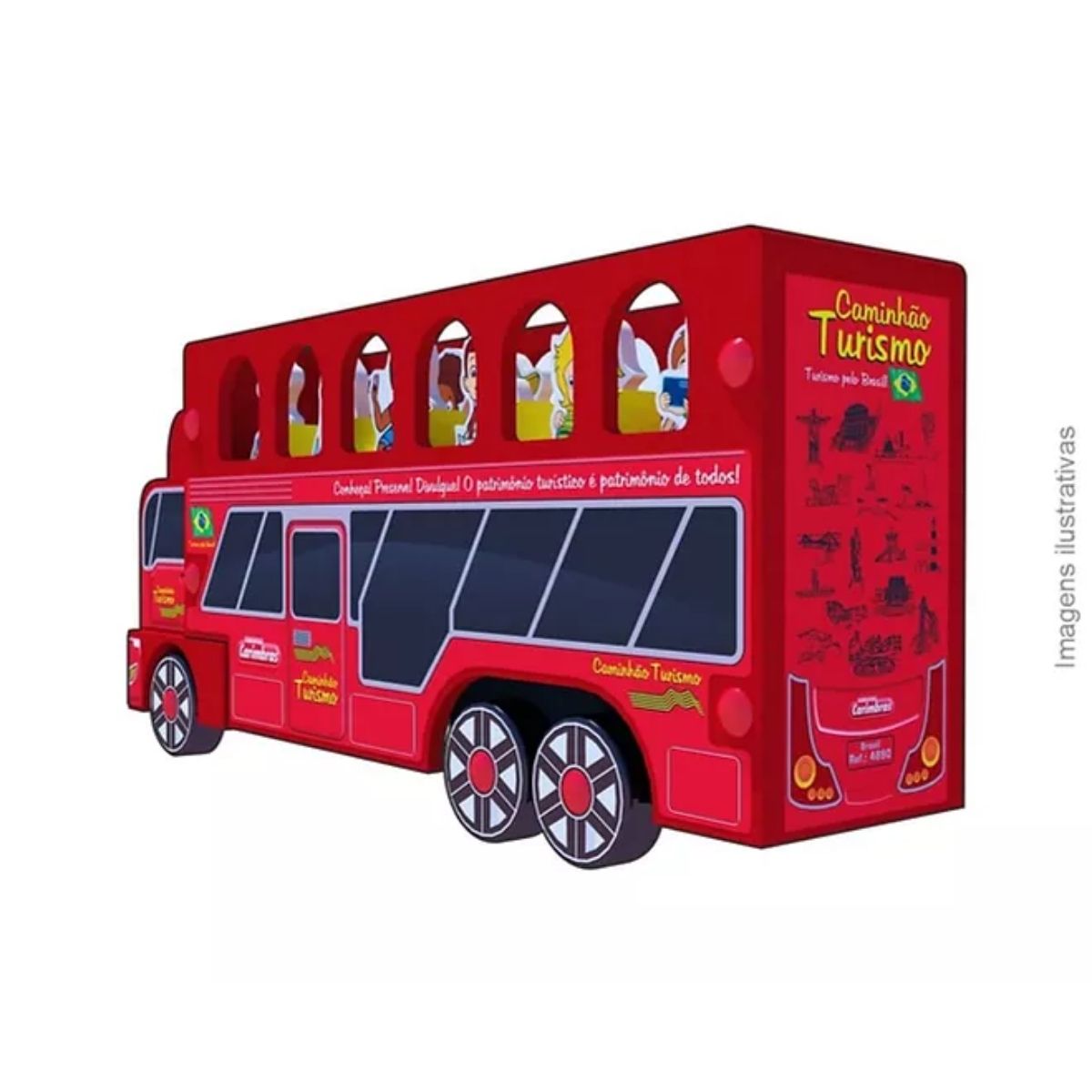 Caminhão De Brinquedo Lúdico Transporte  Turismo