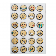 Imãs em Formato de Emojis para Quadros | Kit com 24 unidades