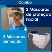 Kit Face Shield Soft + Máscara de tecido