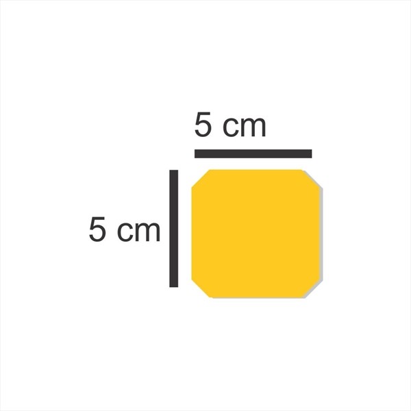 Demarcador de Piso Quadrado | Cartela c/ 24 unidades - Isoflex