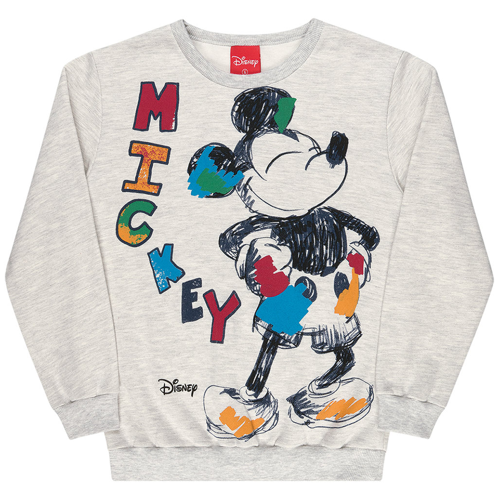 Blusão Moletom Infantil Menino Mickey