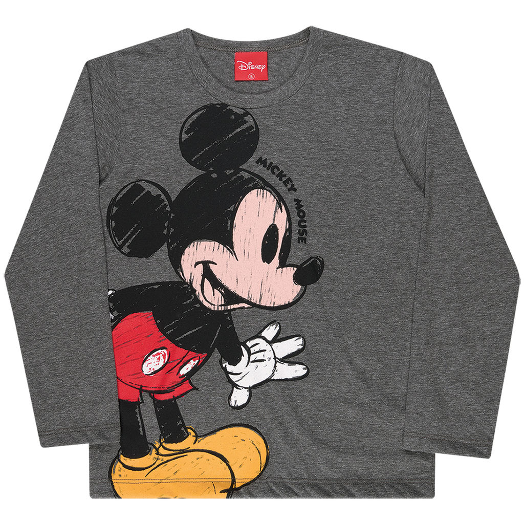 Camiseta Manga Longa Mickey