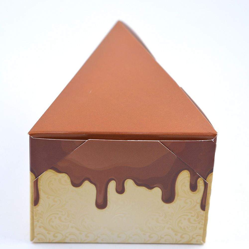 Caixa Fatia de Bolo - Chocolate c/50 un