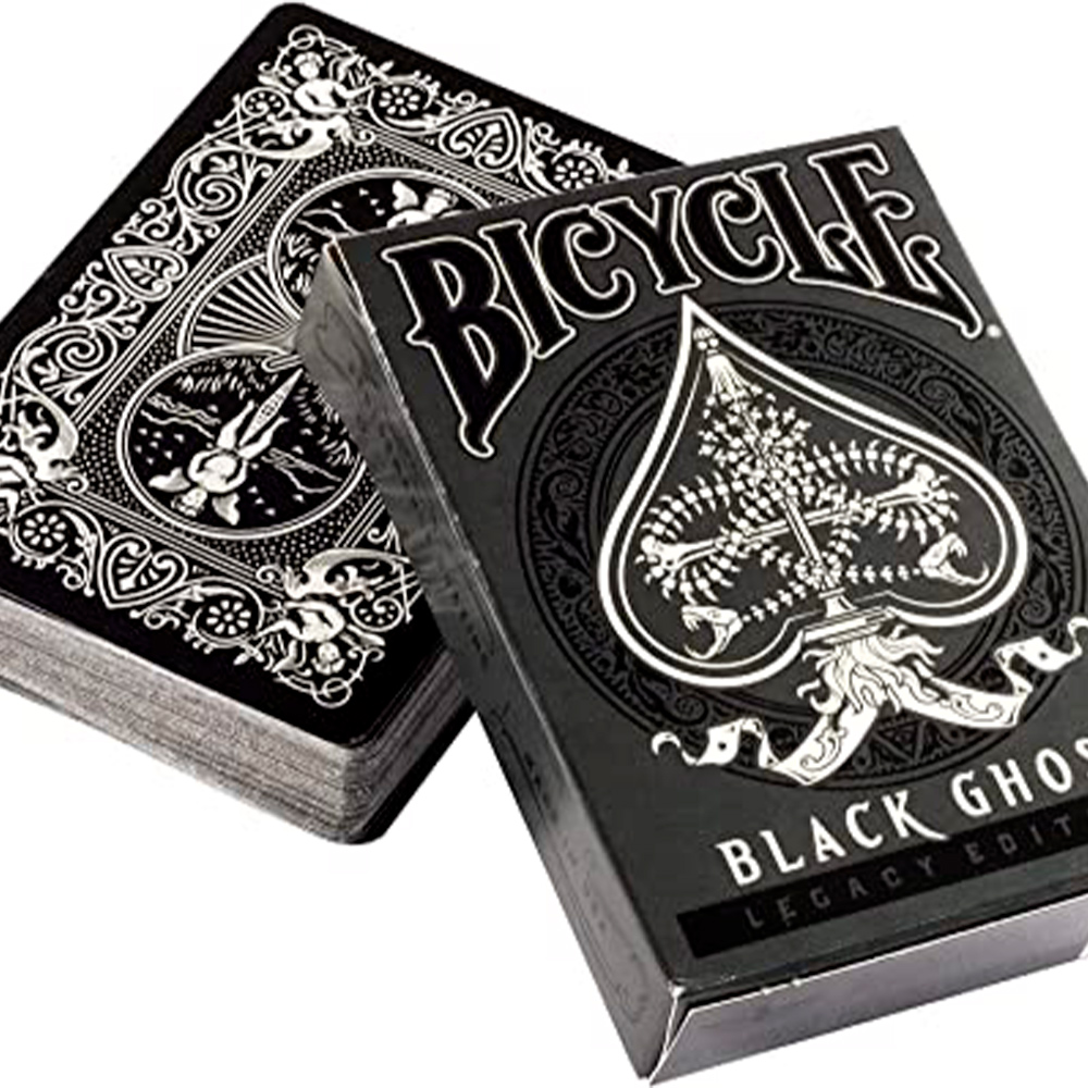 Baralho Bicycle Black Ghost Legacy e Bee Silver ( Kit com 2 Baralhos )