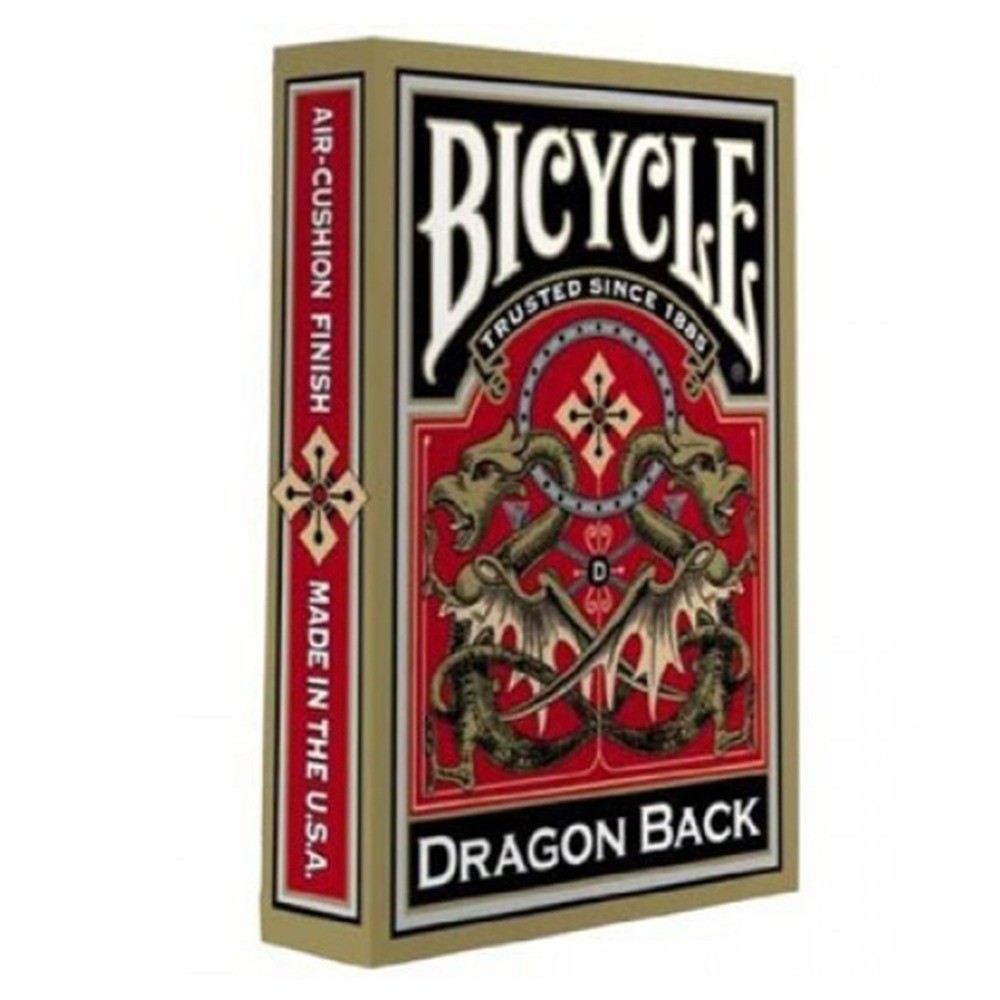 Baralho Bicycle Dragon Back Dourado e Vermelho ( Kit com 2 Baralhos )