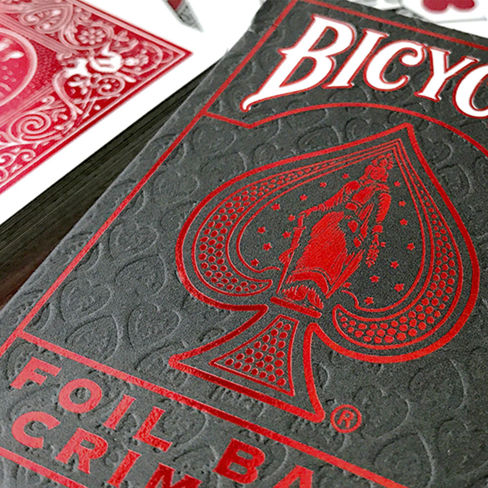 Baralho Bicycle MetalLuxe Vermelho Crimson - Grey