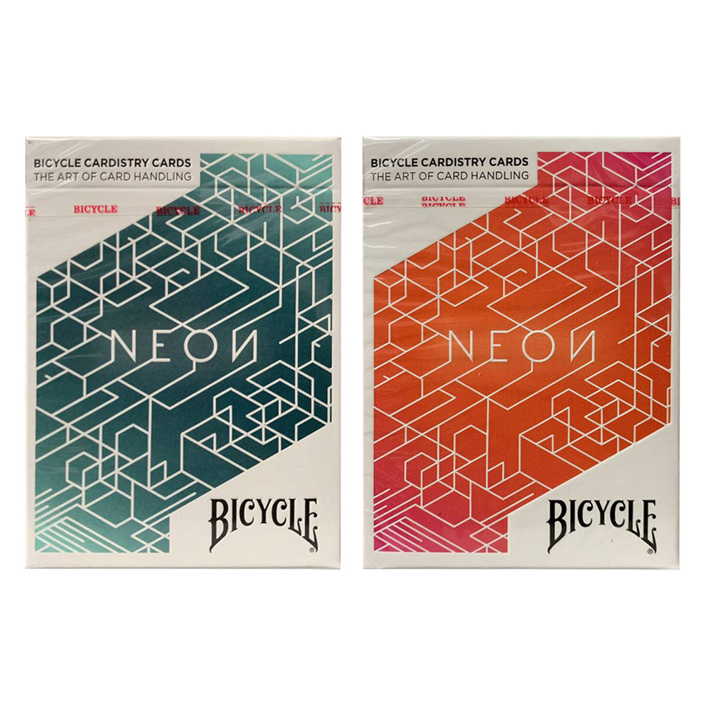 Baralho Bicycle Neon e Neon Orange Bump( Kit com 2 Baralhos )
