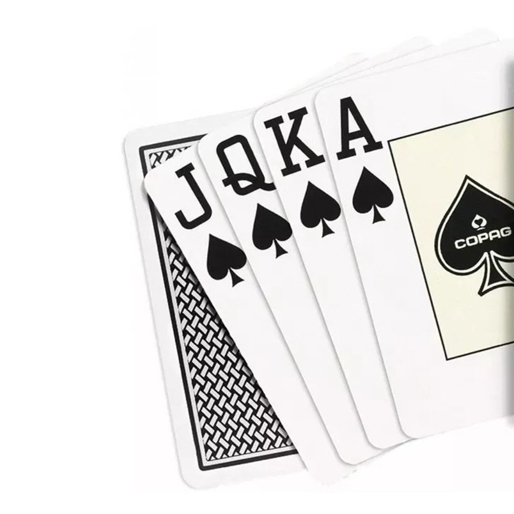 Baralho Copag de Poker  Texas Hold`Em Preto e Texas Hold'Em Azul ( Kit com 2 Baralhos )