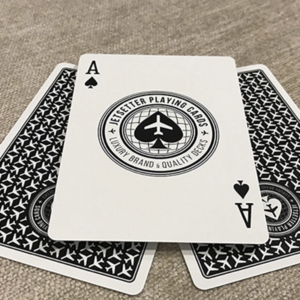 Baralho Premier deck in Jet Blank by Jetsetter Playing Cards (Private Reserve)