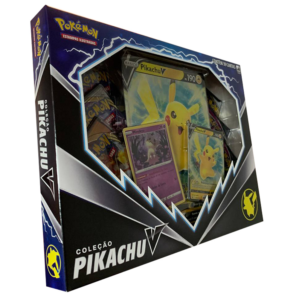 Box Coleção Pikachu V Pokemon Copag