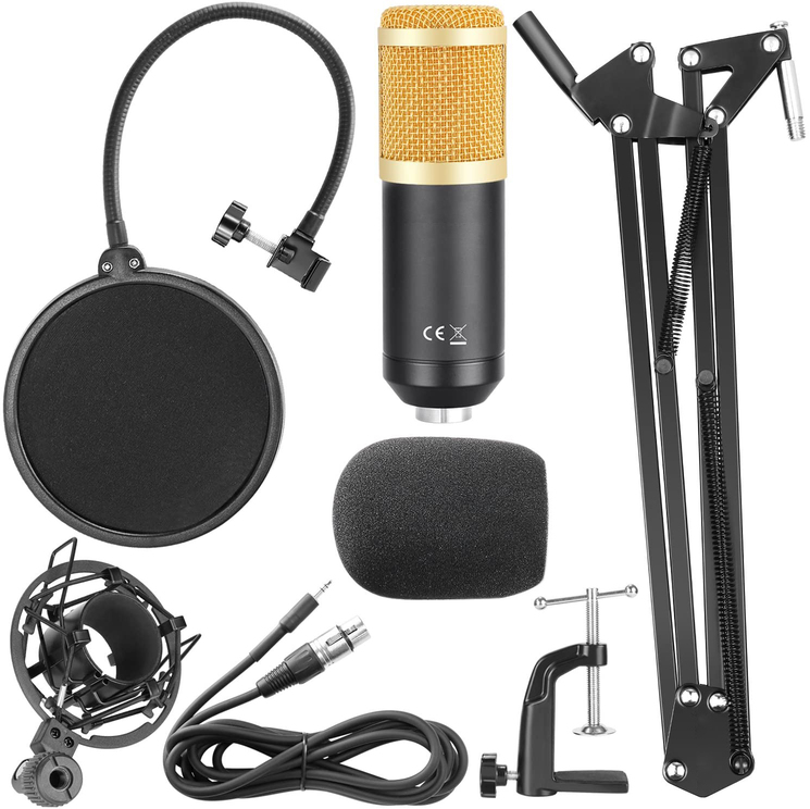 Kit De Microfone Bm8000 Com Acessórios  - f32