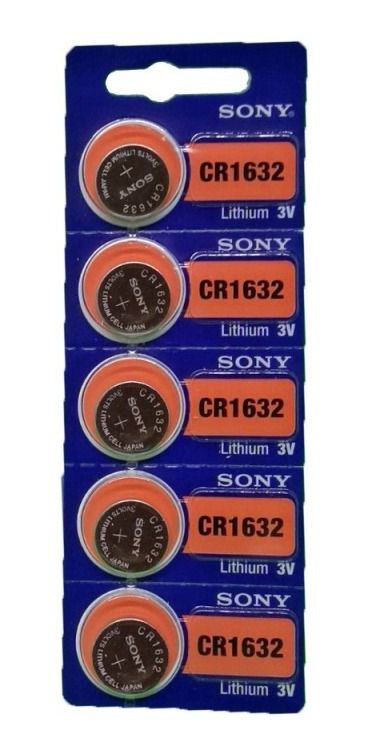 Bateria Sony CR1632 - Cartela com 5