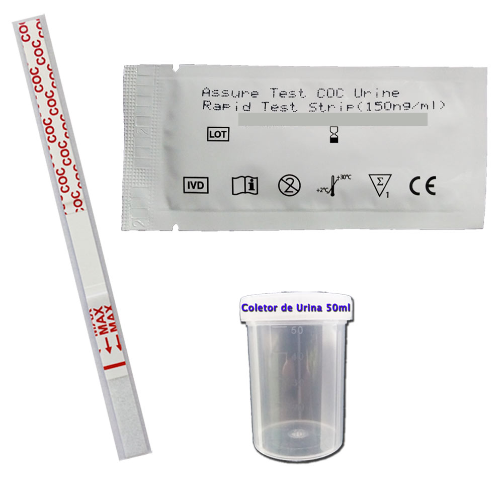 05 Kits para teste de COC-CRACK - Loja Saúde - Testes Para COVID-19 e Drogas, Máscaras e Suplementos