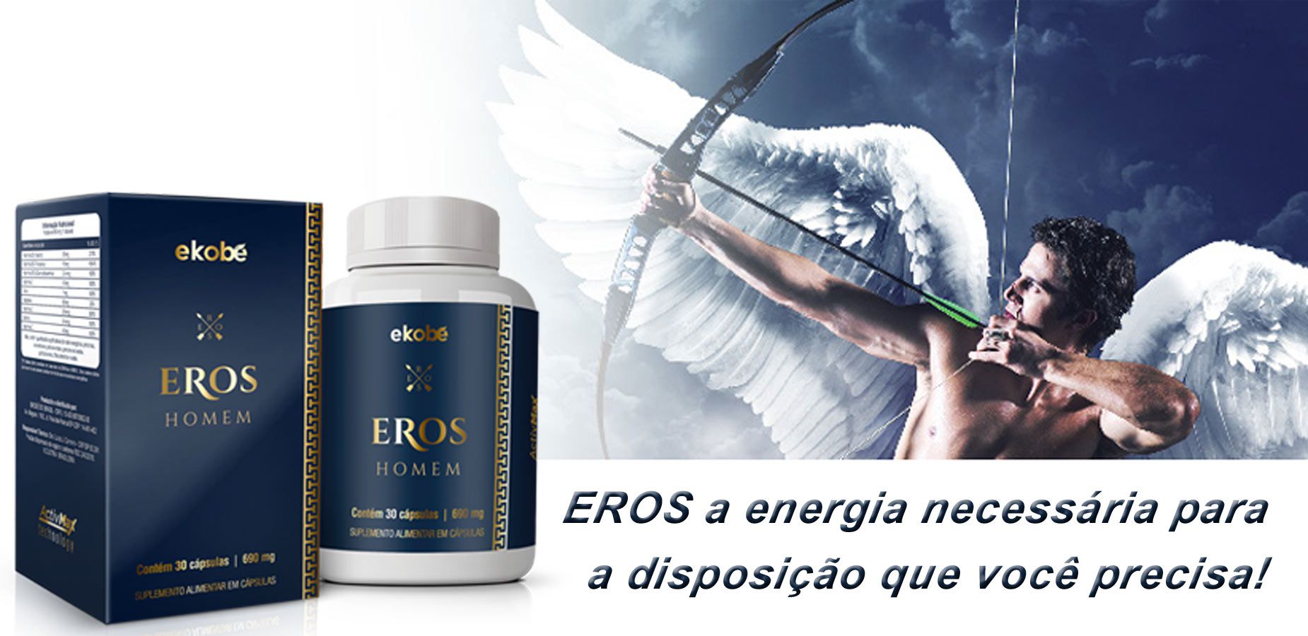 Estimulante Eros Homem 04 Unidades - Loja Saúde - Testes Para COVID-19 e Drogas, Máscaras e Suplementos