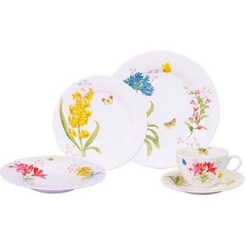 Aparelho de Jantar e Chá em Porcelana Flower Garden 30pçs¨