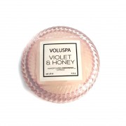Mini vela VOLUSPA Macaron 15H Violet e Honey