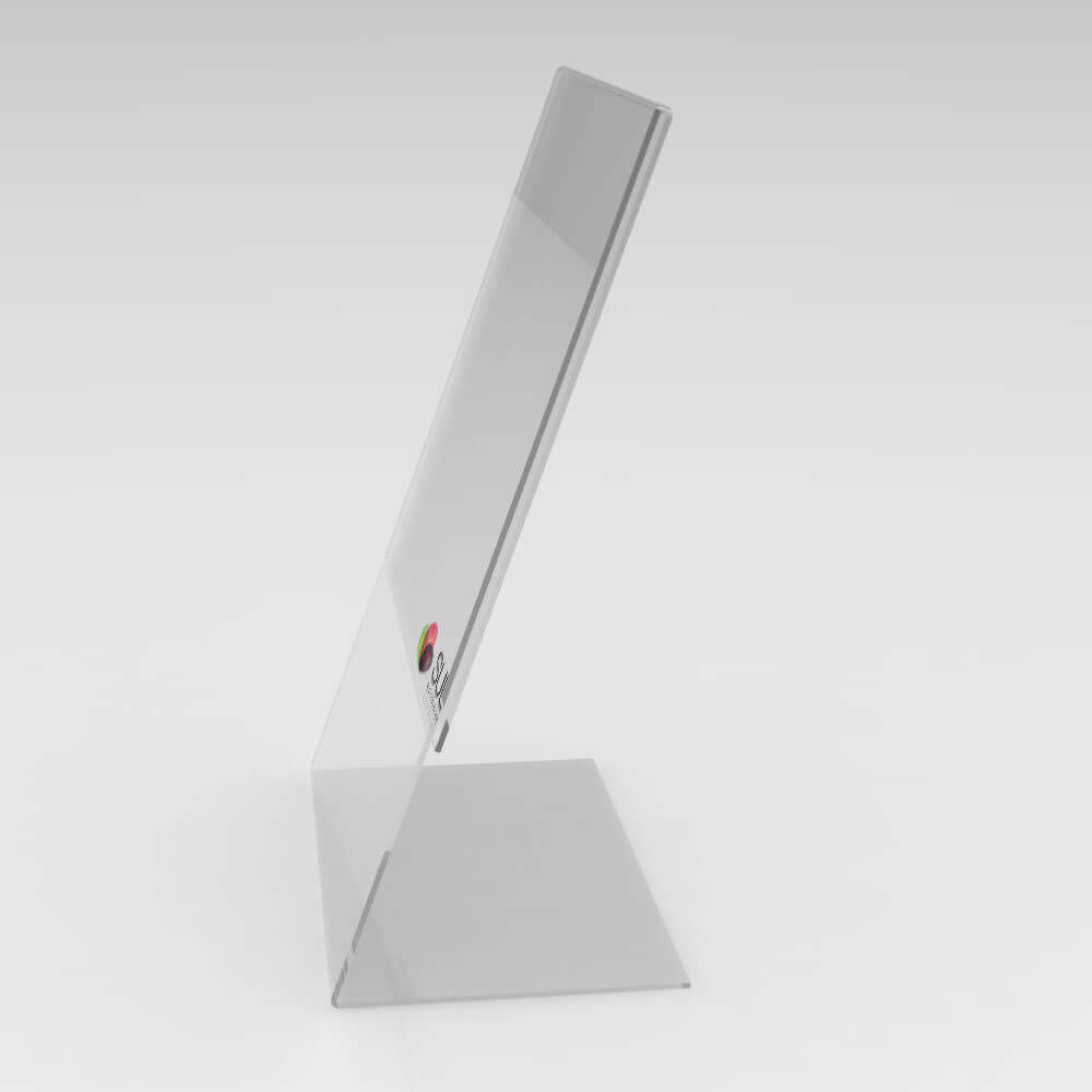 Display Porta Folha de Acrílico Vertical - Mod. L - Tam. A5 | Kit 10 unidades