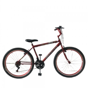 Bicicleta 26 Export Samy Com Marcha Vermelho 