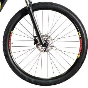 Bike MTB Eletrica Big Wheel 8.0 2022 Preto e Amarelo Shimano Tourney 7 Velocidades