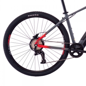 Bike MTB Elétrica Oggi Big Wheel 8.0s 2023 Grafite Vermelho 8V Shimano
