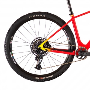 Bike Oggi Agile Pro GX 2023 12v Sram Eagle Azul Vermelho Amarelo