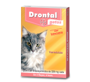 Drontal gatos para 4kg caixa com 4 comprimidos