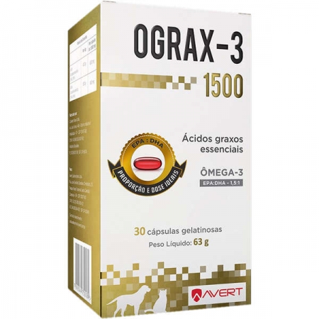 Ograx-3  1500  ômega -3     30 cápsula