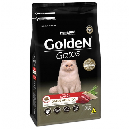 Ração Golden Gato Adulto sabor carne