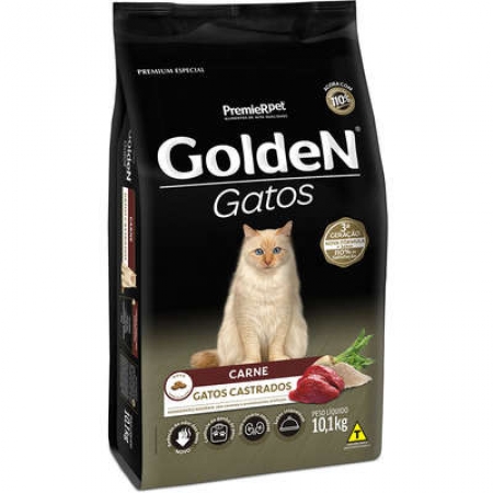 Ração para gato Golden castrados sabor carne