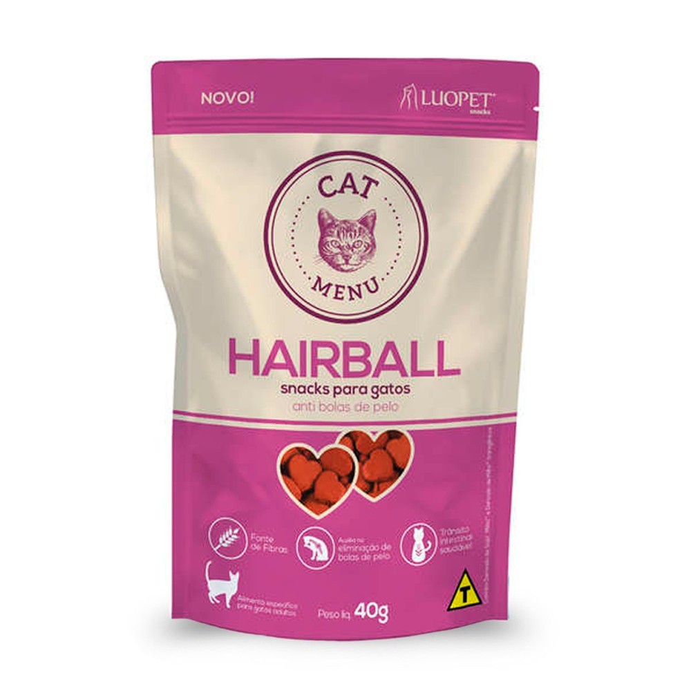 Petisco para Gatos - Hairball 40 gramas