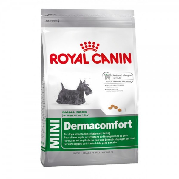 Ração Royal Canin Mini Dermaconfort para Cães Adultos Raças Pequenas 