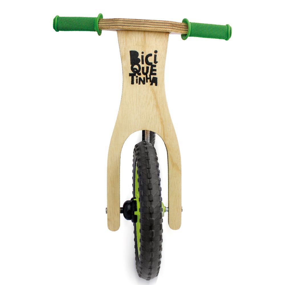 Bicicleta de Equilíbrio Biciquetinha Lenho Verde