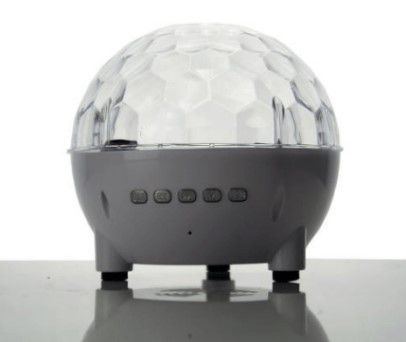 Caixa de som portátil bluetooth globo de luzes de LED